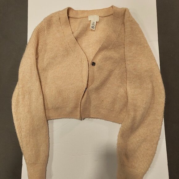 H&M Light Pink Button Up Cardigan  XS - Missing One Button - Picture 1 of 5